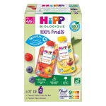 Hipp gourdes 100% fruits 2 vari�t�s 4 / 6 mois 4x90g