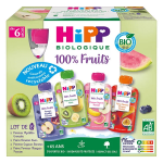 Hipp gourdes multipack 4 vari�t�s d�s 6 mois 8x90g