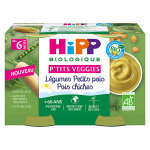 Hipp p'tits veggies lgumes petits pois pois chiches + 6m 2 x 125g