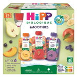 Hipp smoothies multipack 3 vari�t�s d�s 12 mois 8 gourdes x 120ml