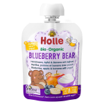 Holle gourde yaourt blueberry bear myrtille + 8m bio 85g