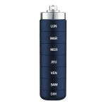 Horizane sant plic - pilulier mtal nomade - bleu marine