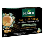 Humer pastilles gorge miel de manuka actif ds 6 ans 16 pastilles