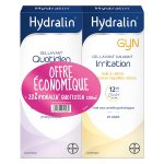 Hydralin quotidien gel lavant 200ml + gyn irritation gel lavant calmant 200ml