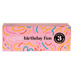 I love birthday fun coffret 3 bombes de bain