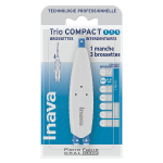 Inava brossettes 0. 8mm trio compact espaces Étroits 6 recharges Inava brossettes 0. 8mm trio compact espaces Étroits 6 recharges