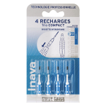 Inava brossettes 4 recharges �troits 0, 8mm bleu