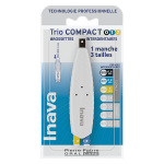 Inava brossettes trio compact 0. 1. 2 espaces troits 6 recharges