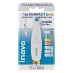 Inava brossettes trio compact 1. 2. 3 espaces Étroits 6 recharges Inava brossettes trio compact 1. 2. 3 espaces Étroits 6 recharges