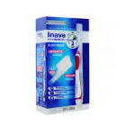 Inava hybrid timer sensibilité brosse à dents electrique rouge Inava hybrid timer sensibilité brosse à dents electrique rouge