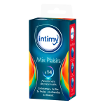 Intimy préservatifs lubrifiés mix plaisirs, 14 unités Intimy préservatifs lubrifiés mix plaisirs, 14 unités