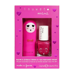 Inuwet coffret duo baume � l�vres et vernis � l'eau - cerise 3, 5g + 5ml