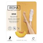 Iroha nature masque corps chaussette r�paratrice p�che & beurre de karit� 2 unit�s