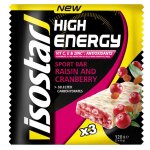 Isostar high energy sport bar raisin cranberry 3 x 40g