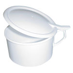 Janvier crachoir en plastique blanc Janvier crachoir en plastique blanc
