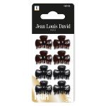 Jean louis david hair mini - pince petit modle noir marron 8 units