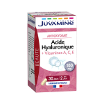 Juvamine acide hyaluronique vitamines a c e antioxydant 60 glules vgtales