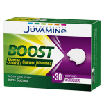 Juvamine boost vitamine c ginseng guarana 30 comprimés à croquer Juvamine boost vitamine c ginseng guarana 30 comprimés à croquer