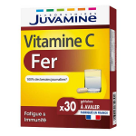 Juvamine fer + vitamine c, fatigue, 30 g�lules