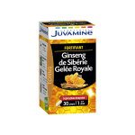 Juvamine fortifiant ginseng de sibrie gele royale 30 glules