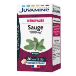 Juvamine sauge 1000mg, bouffées de chaleur, 30 comprimés Juvamine sauge 1000mg, bouffées de chaleur, 30 comprimés