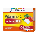 Juvamine vitamine c ac�rola 1000 30 comprim�s � croquer