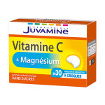 Juvamine vitamine c et magn�sium 30 comprim�s � croquer