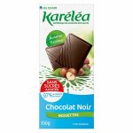 Karéléa chocolat sans sucres ajoutés tablette chocolat noir noisettes 150g Karéléa chocolat sans sucres ajoutés tablette chocolat noir noisettes 150g