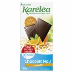 Karla chocolat sans sucres ajouts tablette chocolat noir orange 100g