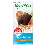 Karla chocolat sans sucres tablette chocolat noir ssame 100g