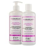 Kerargan duo volumisant & apr�s - shampoing biotine & collag�ne 2x500ml