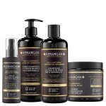Kerargan ensemble anti - chute � l?huile de ricin 4 pi�ces 3x500ml + 100ml