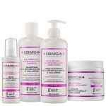 Kerargan routine volumisante biotine cheveux fins 4 produits 3x500ml + 100ml