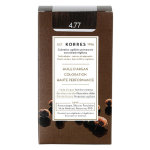 Korres capillaire coloration permanente chtain naturel marron intense 4. 77