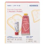 Korres coffret cr�me mains almond nut 50ml & stick l�vres beurre de cacao 4, 5g