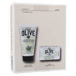 Korres olive coffret crme mains hydratante 75ml + pain de savon traditionnel 125g