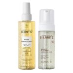 Laboratoires de biarritz routine huile d�maquillante 200 ml & mousse nettoyante 150 ml