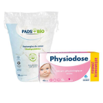 Laboratoires gilbert lot hygiène bébé : sérum physiologique + coton bio Laboratoires gilbert lot hygiène bébé : sérum physiologique + coton bio