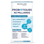 Laboratoire des granions probiotiques 40 milliards flore intestinale digestion 14 g�lules
