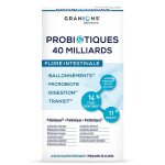 Laboratoire des granions probiotiques 40 milliards flore intestinale digestion 40 g�lules