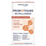 Laboratoire des granions probiotiques 40 milliards immunit� vitalit� �nergie 40 g�lules
