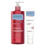Dexeryl dexeclear aquafluide matifiant 40ml + gel moussant anti - imperfections 400ml