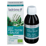 Ladrôme À base de plantes fraîches sirop de pin thym & sauge bio 150ml Ladrôme À base de plantes fraîches sirop de pin thym & sauge bio 150ml