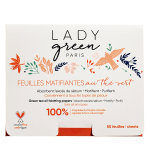 Lady green feuilles matifiantes au th� vert 50 unit�s
