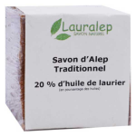 Lauralep savon d'alep traditionnel 20% d'huile de laurier 180g