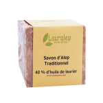 Lauralep savon d'alep traditionnel 40% d'huile de laurier 200g Lauralep savon d'alep traditionnel 40% d'huile de laurier 200g