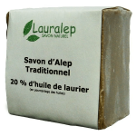 Lauralep savon d'alep traditionnel huile de laurier 180g