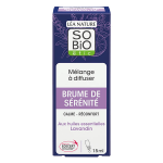 L�a nature so bio etic, m�lange � diffuser brume de s�r�nit�, huiles essentielles, lavandin 15ml