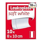 Leukoplast soft white pansement 10x8cm 10 unit�s
