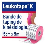 Leukotape k bande adh�sive elastique 5cmx5m rose 1 unit�